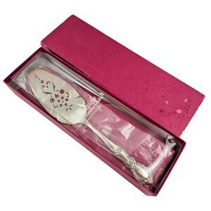 1847 Rogers Bros Cake Pie Server Heritage Silverplate Floral Pattern NIB